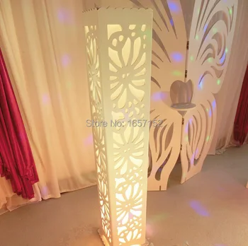 

Wedding carved pillar wedding stand with LED light Wedding Road lead Wedding stage decoration