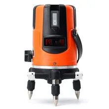 Лазерный уровень 5 линия 110 градусов красная линия жесткий луч света выравнивание градиента Лазерные уровни метр набор инструментов лазерный цвет красный