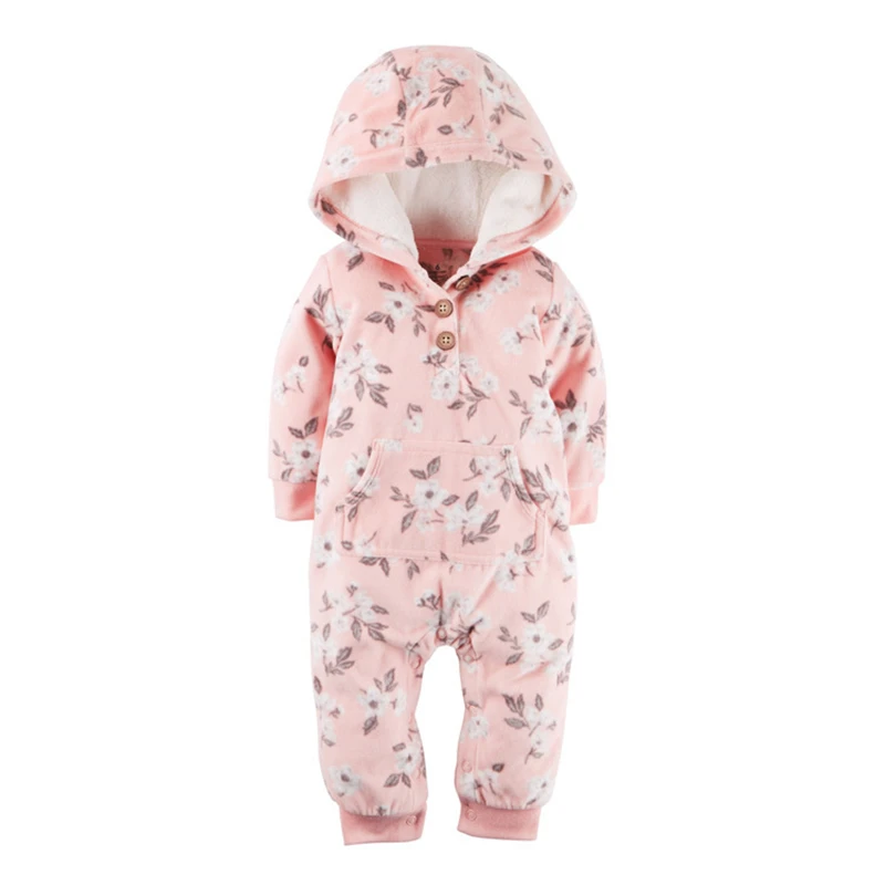 2018 nueva ropa de Bebes recién nacido una pieza polar con capucha mono de manga larga primavera bebés niñas niños Body Suits Romper 2018 nueva ropa de Bebes recién nacido una pieza polar con capucha mono de manga larga primavera bebés niñas niños Body Suits Romper
