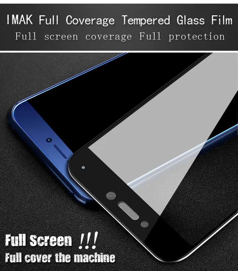 Imak 2.5D Экран протектор для P8 Lite /GR3 полное покрытие закаленное Стекло для huawei P9 Lite /Honor 8 Lite Стекло фильм