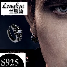 Женские серьги мужские серьги 925 Серебряные Винтажные серьги-гвоздики тайское модное серебро женские ювелирные изделия мужские ювелирные изделия подвески-безделушки