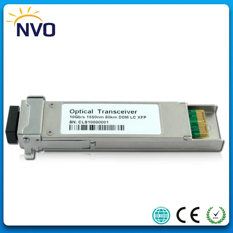 

XFP-10G-ZR 10G 1550nm 80km XFP Transceiver,Single Mode Duplex LC, XFP ZR Transceiver with DDM,Compatible With CISCO Code