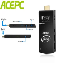 Windows 10 Мини ПК W5 Pro Intel atom Z8350 Компьютерный Вентилятор Мини ПК четырехъядерный 1,44 ГГц WiFi2.4G и 5G 4K Bluetooth 4,0 Мини ПК палка