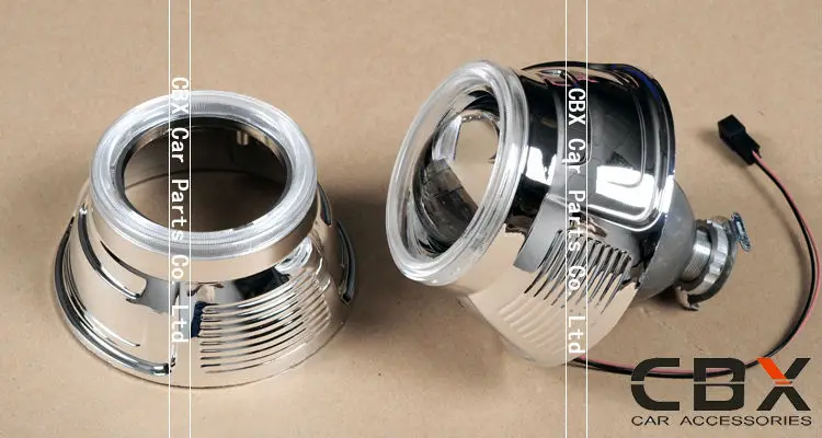 2.5 inches Porsche hid projector lens shroud mask cover 4