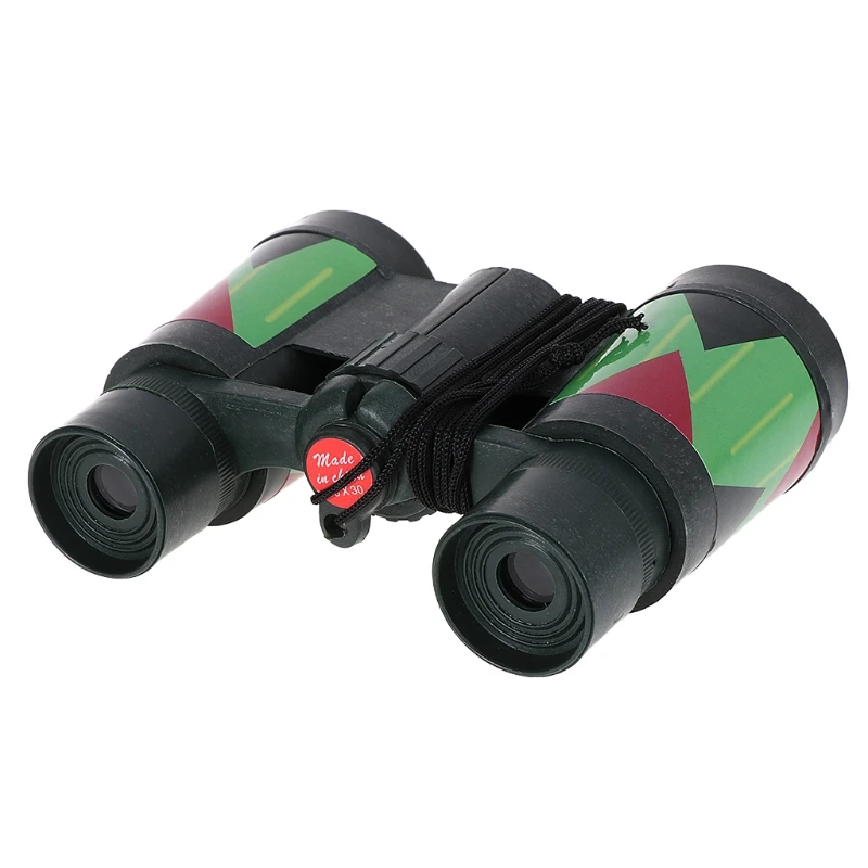 الاطفال الأطفال تلسكوب 10x30 مجهر التمويه في الهواء الطلق الصيد المحمولة حبل للأطفال تلسكوب