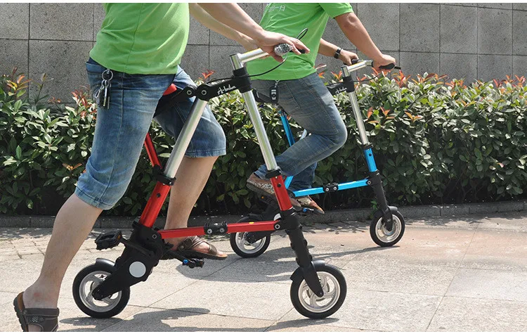 Excellent New Xfront Abike Unisex 8 Inch Wheel Mini Ultra Light Folding Bike Subway Transit Vehicles Road Bicycle Outdoor Sports Bicicleta 21