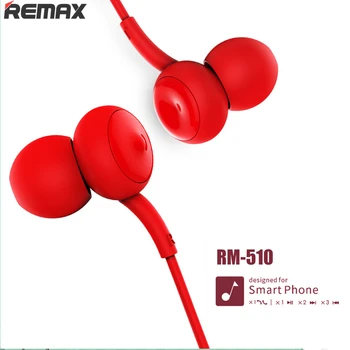 

The lowest price Remax 510 Earphone Touch Music Wired Headset Noise Cancelling Earphone For iPhone Xiaomi Mobile phone
