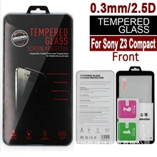 100 шт. для Sony Xperia Z3 compact Z3 мини прозрачная защитная пленка для экрана из закаленного стекла Защитная пленка для 0,3 мм 2.5D с уровнем твердости 9 H