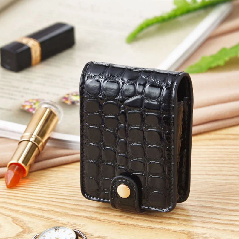 Portable Lipsticks Bags Makeup Organizer Women Girls Mini Lipstick Bag Mirror Beauty Cosmetics Holder Case Accessories