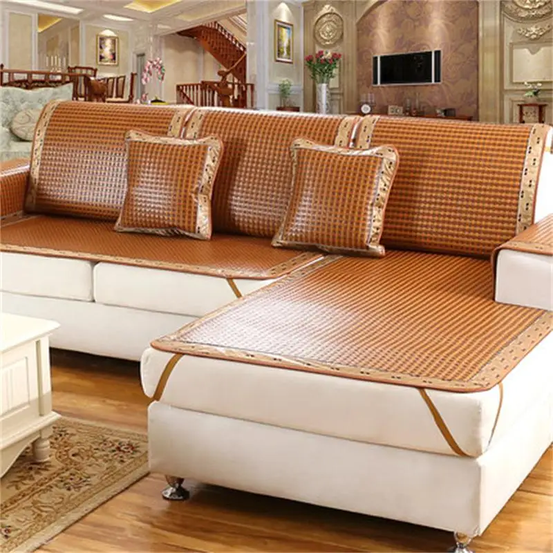 Rattan bamboo Weave Summer sofa cushion Cool, three layers thickened