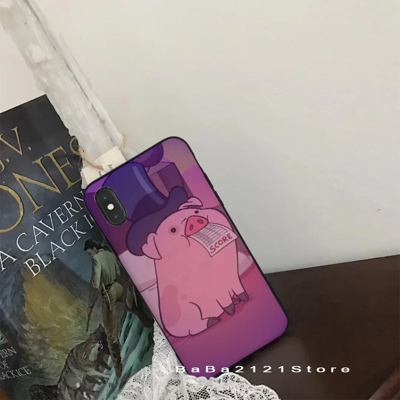 Babaite Gravity Falls Waddles super cute pig Phone Cover for iPhone8 7 6 6S Plus X Xs Xr XsMax 5 5s SE 5c Cover11 11pro 11promax