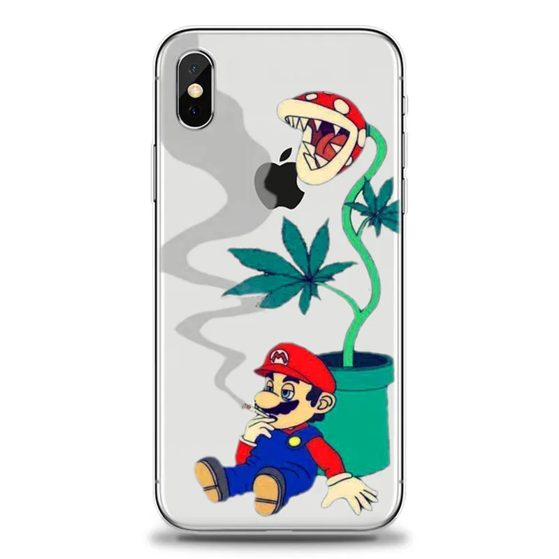 Super mario bros Flexivel Telefone Soft phone silicone TPU Fundas Cover Case Coque Para o iphone 4 5 6 7 8 X plus Xmax XR XS