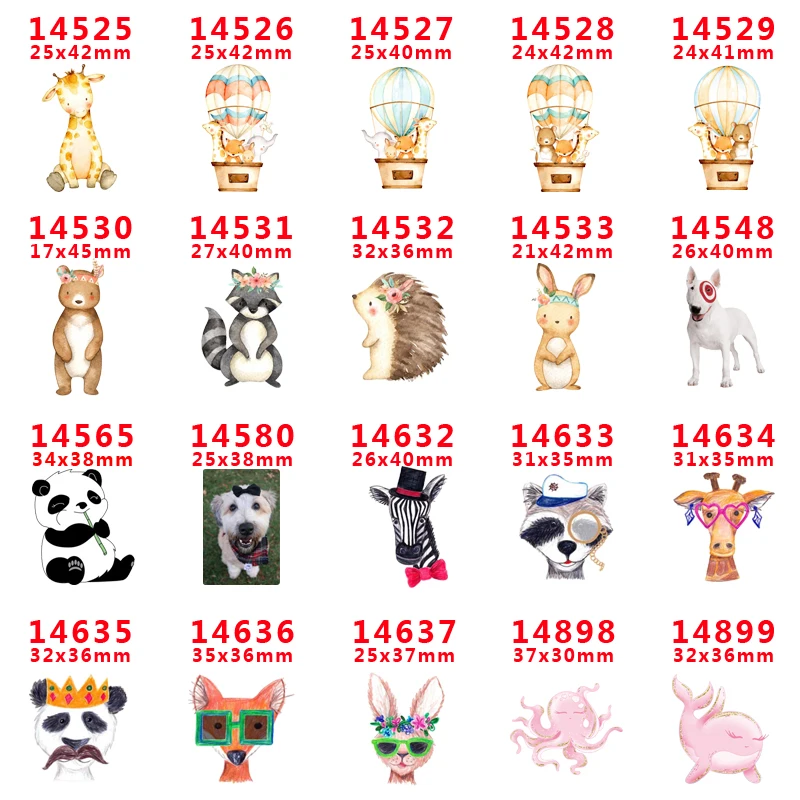 

DIY Craft Supplies cartoon character flat back planar resins 30 pieces. PR-14525-14899