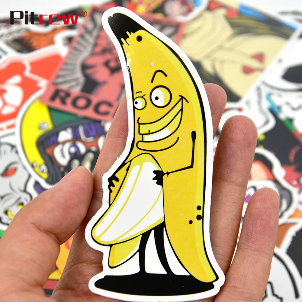 Pitrew 100 PCS Graffiti Car Stickers Motorcycle Bike Skateboard Laptop Sticker Bomb JDM Sticker for Car Styling Vinyl Decal