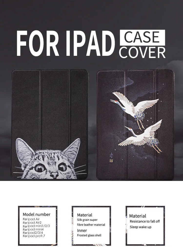 Чехол для планшета с милым мультяшным кроликом поросенком, Авто Режим сна/пробуждения для ipad mini 5, чехол, милый кот, собака,, для ipad mini 5