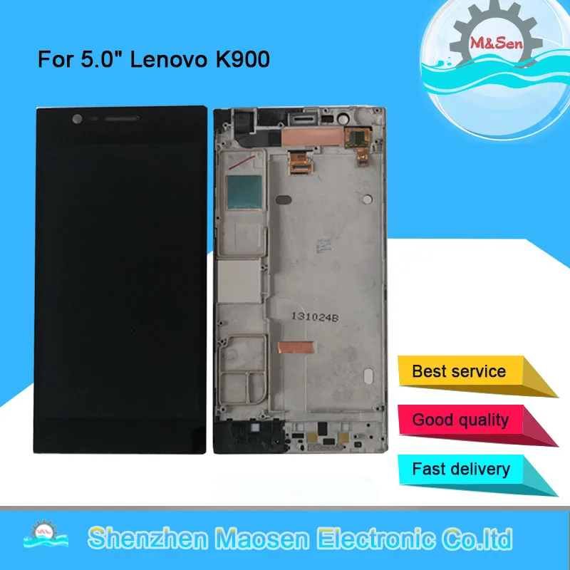 

Original M&Sen For 5.5" Lenovo K900 LCD Screen Display Frame+Touch Panel Digitizer For Lenovo K900 Display