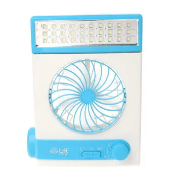 

Solar Power Mini Fan Multifunction AC Direct Charge Fans With LED Table Lamp & LED Flashlight