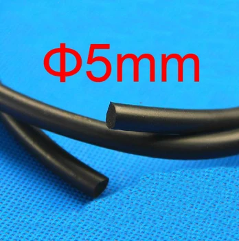 

5mm diameter Fluoride rubber Strip .Fluorine rubber article type O,round bar,Fluorine rubber seal Viton fluororubber