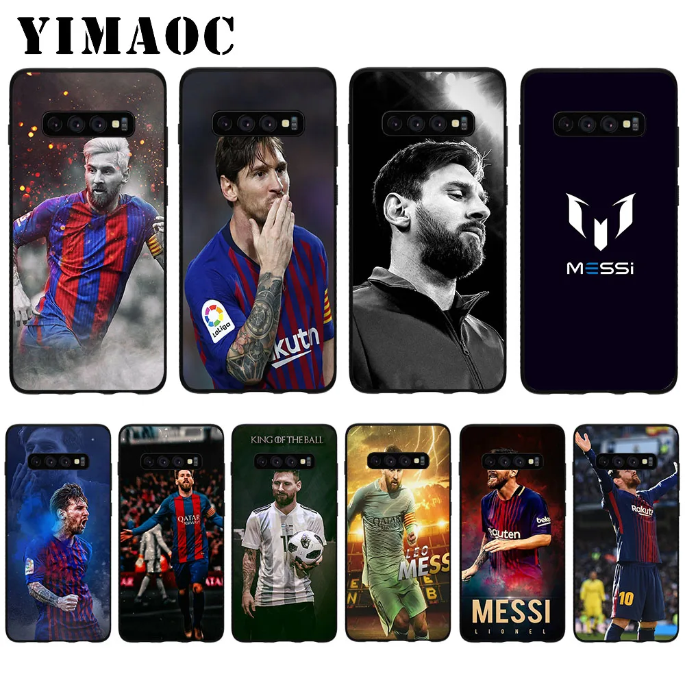 

YIMAOC Barcelona Messi Pattern Soft Case for Samsung Galaxy S10 Plus S10e S6 S7 Edge S8 S9 Plus J6 M10 M20 M30