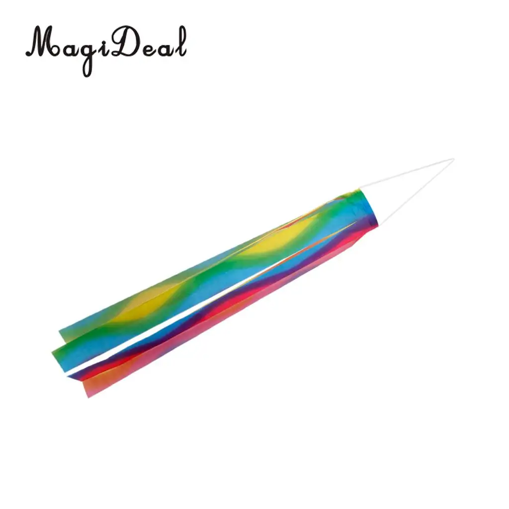 1Pc Japanese Rainbow Windsock Carp Flag Koi Nobori Wind Streamer Hanging Kite Decor for Garden Yard Park Festival Children Toys