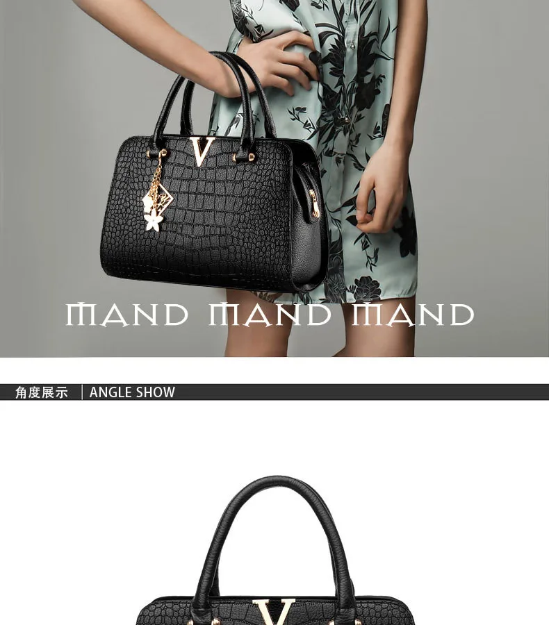 11 2016 new European and American fashion simple V-shaped retro ladies wind shoulder diagonal female bag low-key luxury temperament handbags