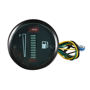 

2 "52MM blue LED digital instrument gauge fuel level Borletti car motorbike