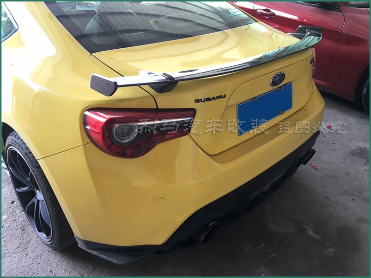 Для Toyota GT86 Subaru BRZ Scion FR-S углеродного волокна авто задний спойлер багажника крыло 2012- STI стиль