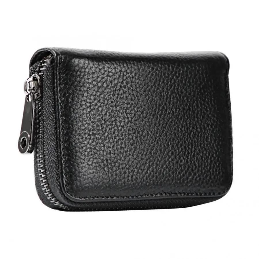 

Anti-theft Large Capacity Wallet Card Holder RFID Leather Hardware