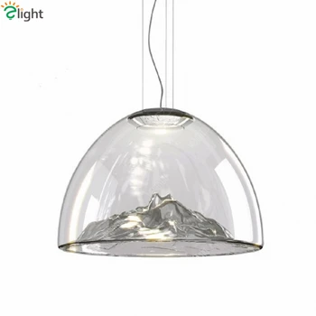 

Post Modern Deco Gold / Chrome Hills Led Pendant Light Led Luminarias Lamparas Pendant Lamp Glass Hanging Lamp Suspend Light