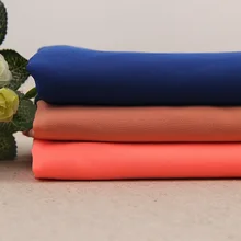 10 ярдов поли промытый Жемчуг шифон ткань эластичный koshibo ткань для платья 155 цветов 75D