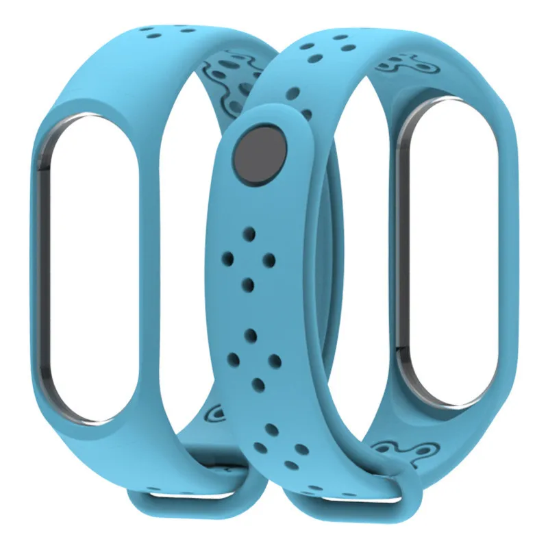 Breathable For Xiaomi Mi Band 4 Strap Smart Accessories Replacement Waterproof Silicone Bracelet For Mi Band4 NFC wrist strap - Цвет: 10