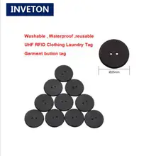 Кнопка для одежды pps монета Водонепроницаемая rfid моющаяся uhf бирка для одежды пассивная gen2 epc alien h3 Чип UHF RFID бирка для белья