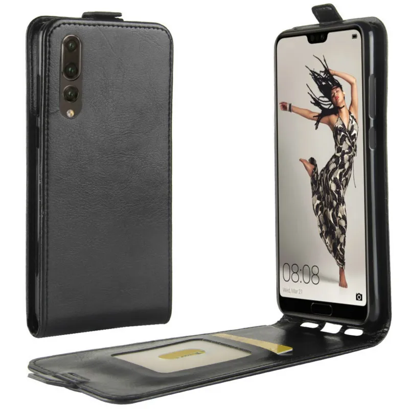 

Open Down Up Cases For Huawei P 20 P20 Pro P20 Plus Vertical Flip Leather Case Cover for Huawei Nova 3E P20 Lite Capa Phone Bag