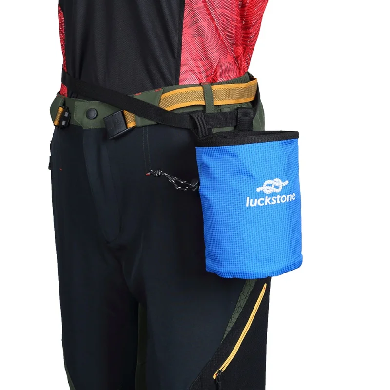

Climbing Gymnastics Rock Climbers Outdoor Chalk Bag Adjustable Belt With Drawstring Closure Magnesium Powder Bag Climbing Tool