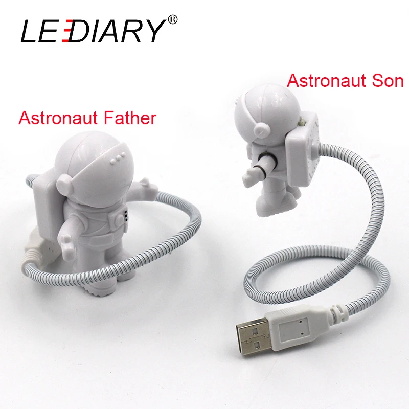 LEDIARY Забавный астронавт/Космический светодиодный ночник USB настольная лампа для