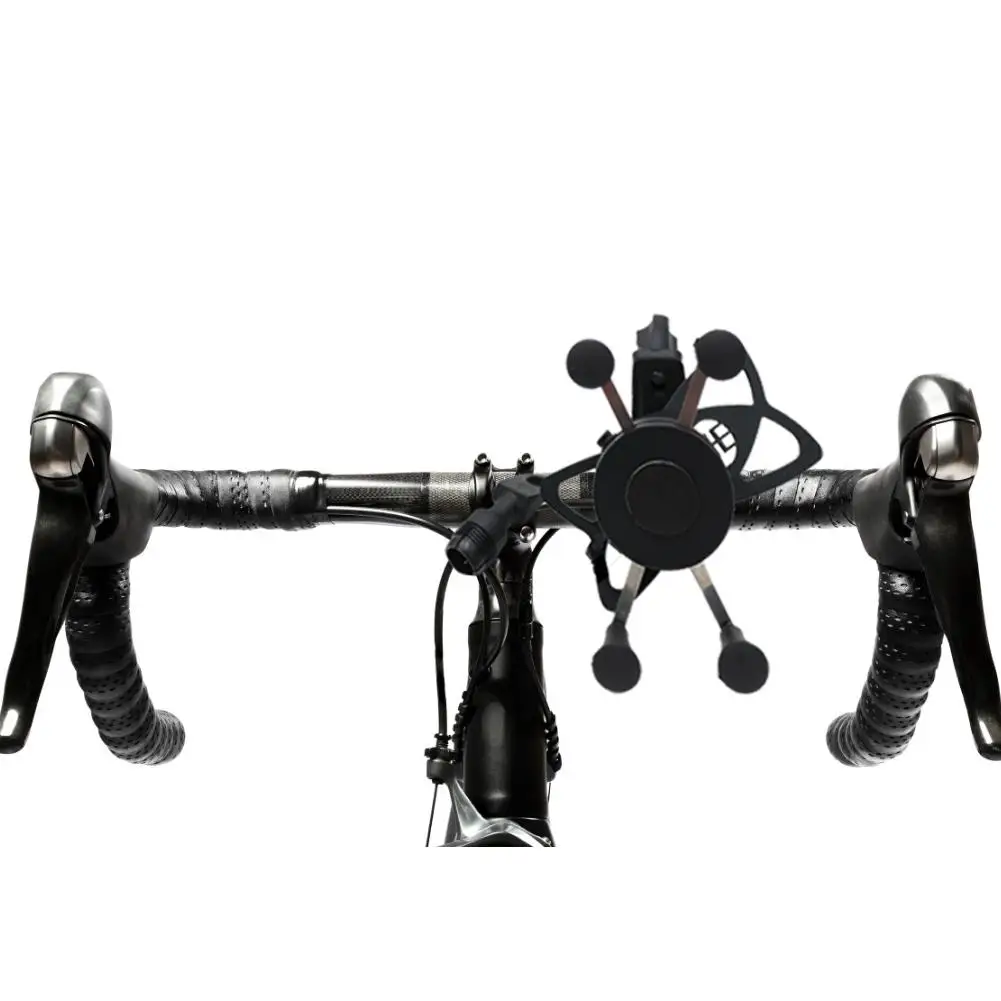 ABS Motorcycle Phone Bracket Phoneholder Car Navigation X-shape Holder With USB Charger Handlebar Mirror Seat In Stock