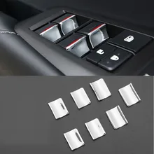 Хромированная Накладка для межкомнатных дверей, окон, стекол, кнопка подъема, накладка, блестки, АБС-пластик, стильные автомобильные аксессуары, наклейка для Lexus NX300h 200t 200