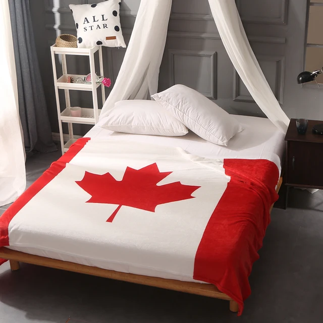 British Flag American Canada Multifunction Blankets Soft Fleece British Flag American Canada Multifunction Blankets Soft Fleece Thin Plaid Print Air Sofa Throw