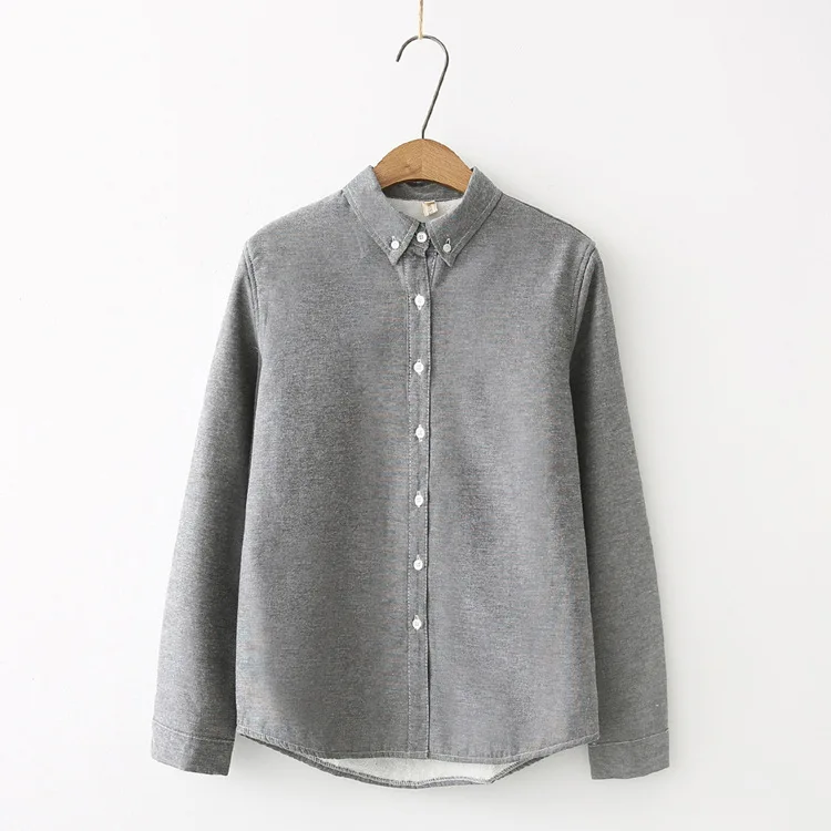 lower price 2019 Winter New Warm Women Clothes Velvet Thicker Jacket Simple Solid Color Shirt Style Fleece Coat