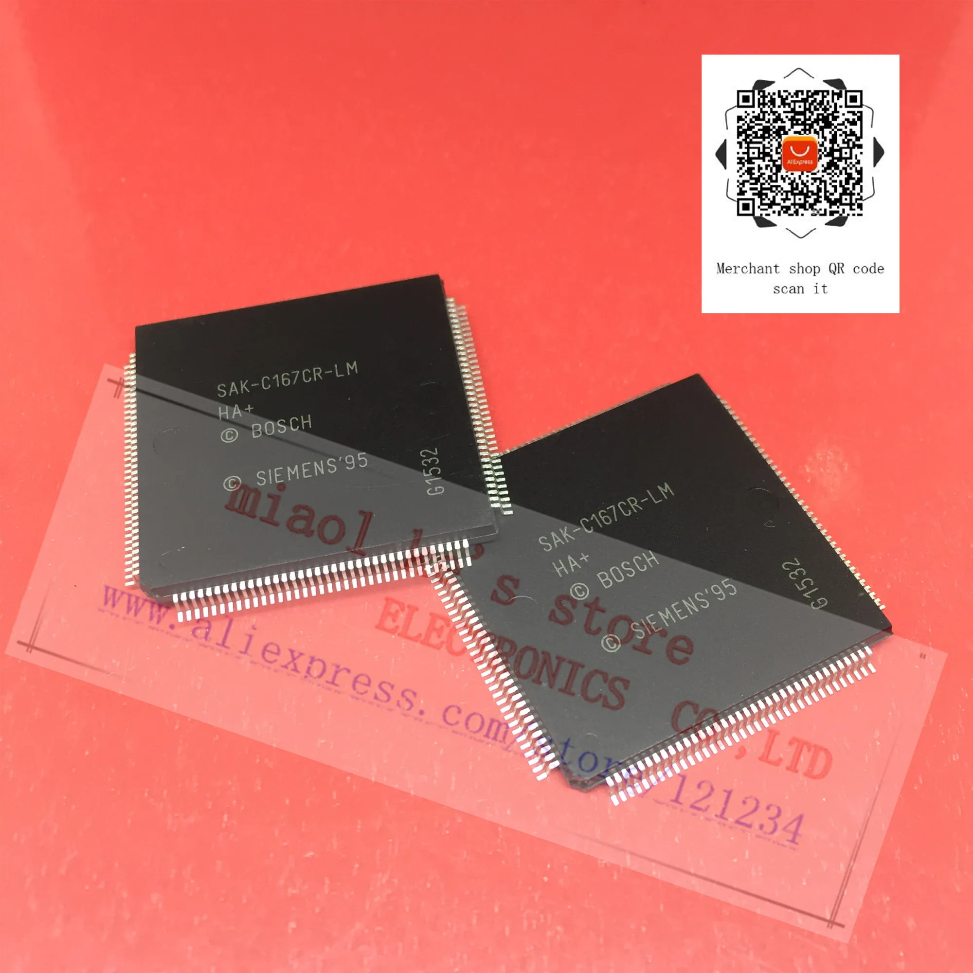 

100%New original; SAK-C167CR-LM SAF-C167CR-LM C167CR -[RAM capacity; 4Kx8.Vcc/Vdd; 4.5V-5.5V]-IC MCU 16BIT 25MHz ROMLESS 144MQFP