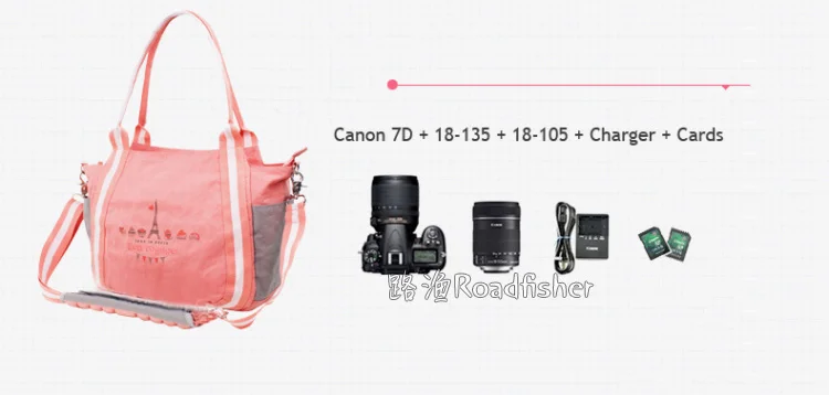 Womens camera shoulder tote bag KM5135-3