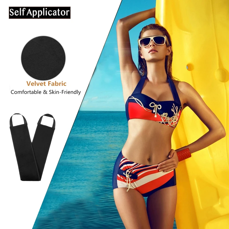

Sunny-doo Self Tanning Mitts Back Applicator Matt Perfect for tanning Creams & Mousses-holds Just Enough Product to Apply Evenly