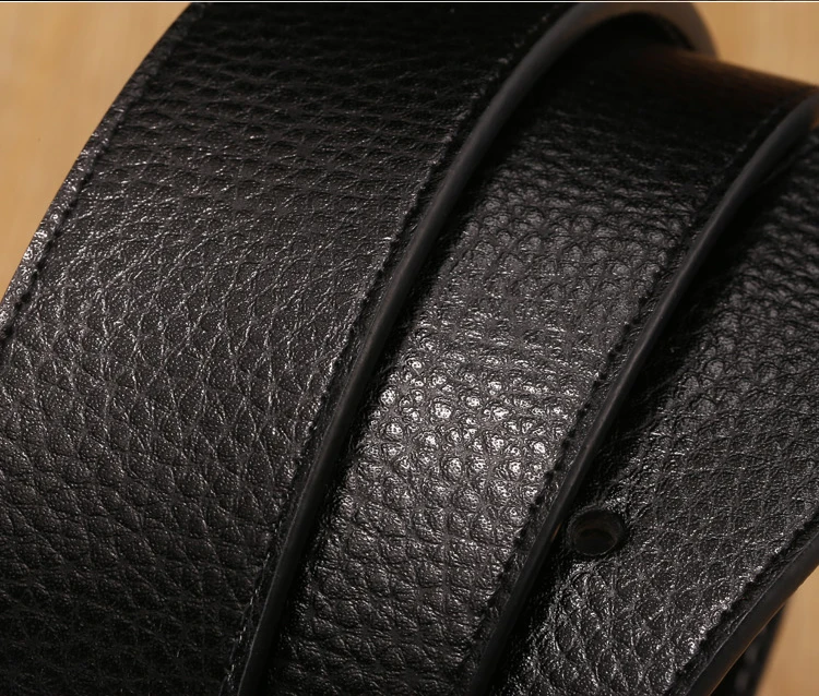 7 colors High Quality Leather Men Belts Male Belts No Buckle For Women H Buckle Two Sides Female Belt Straps With Holes black leather belt