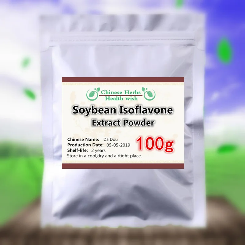  50-1000gImprove positive mood and Brain funcionanti-agingNon-GMO Soybean Extract PowderSoy isoflavo