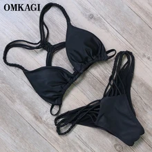 OMKAGI Sexy Bikini Swimwear Swimsuit Women Bathing Suit Push Up Bikinis Set Biquini 2017 Maillot De Bain Femme Beach Swim Wear