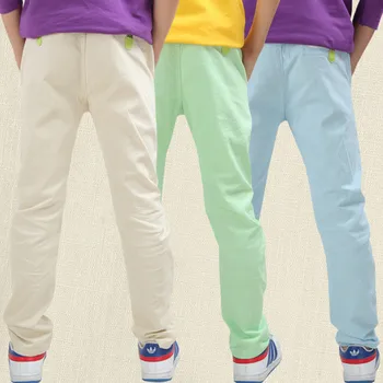 

2016 new children's clothing boys and girls thin models linen pants spring new large children's casual pants cotton trousers