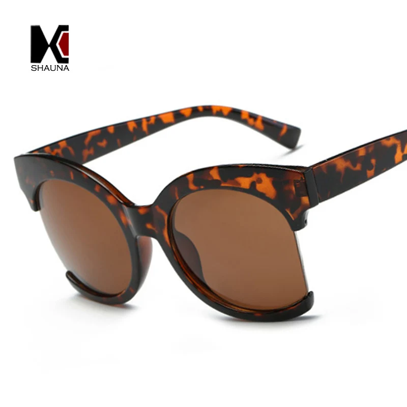 Oversized Half Frame Women Cateye Sunglasses Fashion Ladies Eyewear Oversized Half Frame Women Cateye Sunglasses Fashion Ladies Eyewear