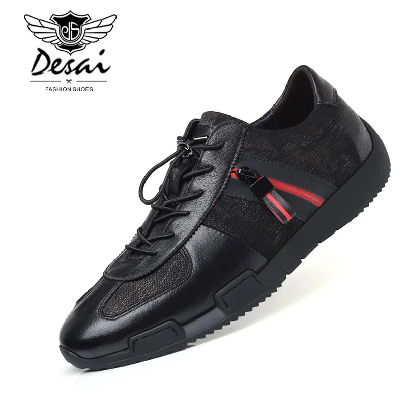 

DESAI Brand Spring Summer New Shoes Men Korean Elastic Breathable Casual Shoes Men's Casual Fashion Flats Shoes