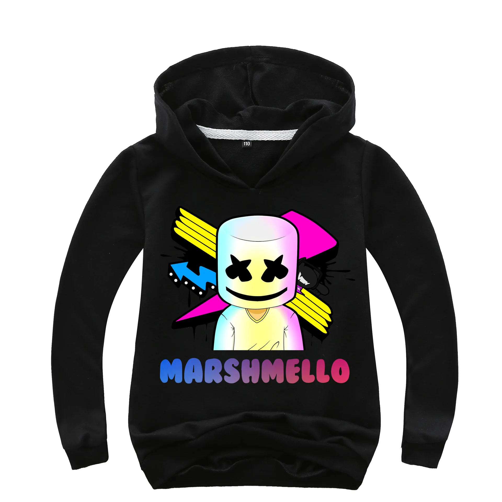 

Kids T shirt dj mask marshmello hoodie tshirt boys girls long sleeve top tee shirt enfant sweatshirt clothes for chidlren