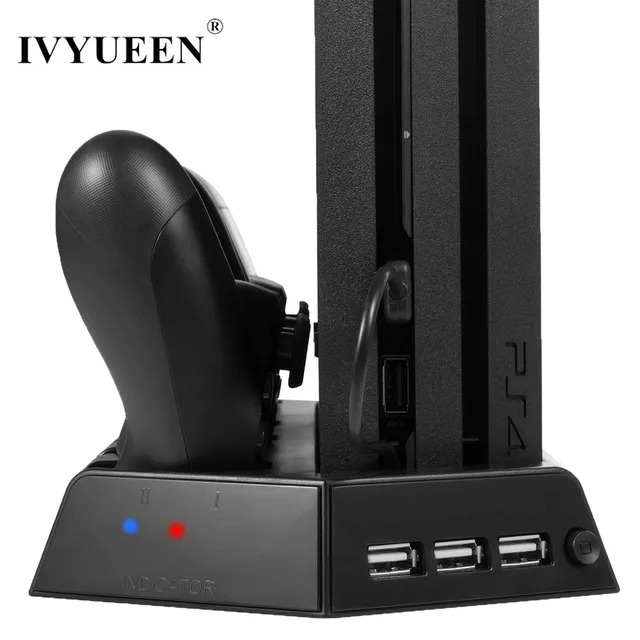 Cheap For Sony Play Station 4 PS4 Pro Vertical Stand Cooling Fan with Dualshock Controller Charging Station 3 Port USB Hub Accessories Cheap For Sony Play Station 4 PS4 Pro Vertical Stand Cooling Fan with Dualshock Controller Charging Station 3 Port USB Hub Accessories
